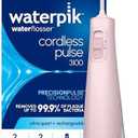 Waterpik Cordless Pulse 3100 Rechargeable Portable Water Flosser for Teeth, Gums, Braces Care and Travel with 2 Flossing Tips, Waterproof for Shower Use, ADA Accepted, WF-20 Pink