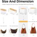 Handbag Organizer Insert for LV Low Key Hobo PM,Custom Fit Inside Premium Vanile Lightweight WaterResistant Purse Insert