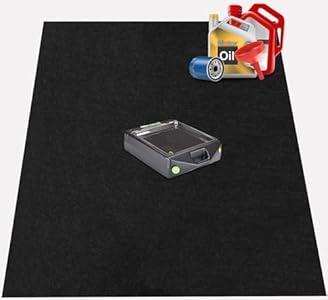 AiBOB Garage Floor Mat, 60 X 72 inches, Oil Spill Mat Under Car, Waterproof Backing Absorbent Pad Protects Floor, Durable, Reusable, Black
