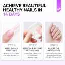 7 x Nail Ridge Filler For Damaged Nails: Gelike ec 8 in 1 Nail Strengthener for Thin Nails and Growth,Protein Nail Ridge Filler with Top Coat Free
