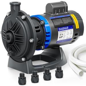 Booster Pump,3/4 HP Pure Copper Motor with Dual Voltage(115V or 230V),IPX4 Waterproof Compatible for Pressure Side Pool Cleaners Vac-Sweep 280,380,3900