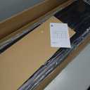 WLIVE Black TV Stand for 45, 50, 55 inch TV, Entertainment Center with LED Lights & Charging Station, TV Media Console Table with 8 Fabric Drawers and Open Shelves for Living Room, Hallway, Wood Top