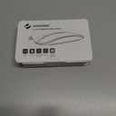 JOYACCESS Rechargeable Wireless Mouse, 2.4G Portable Slim Silent Mouse with USB Receiver and Type C Adapter, 5 Level 3000 DPI, Works with Mac or iPad (Blue & Red)