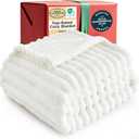 Bedsure GentleSoft White Throw Blanket for Couch - Cozy Fleece Throw Blanket for Women Girls, Cute Birthday Gifts for Women Men Teen, Room Home Boho Spring Valentines Decor, Off White, 50x60 Inches