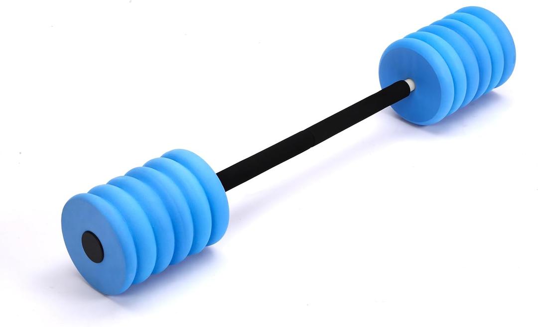 Soulchen Long Aquatic Exercise Dumbbells Foam Water Weights Dumbbell Aquatic Pool Barbells with High Density EVA Foam for Swim Water Aerobics Workouts Loss