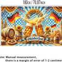 71x43 inch Oktoberfest Banner German October Fest Themed Party Backdrop Banner Indoor Outdoor Hanging Backdrop Decorations for Oktoberfest Decoration German Bavarian Beer