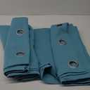 Grommet Blackout Curtains for Bedroom and Living Room - 2 Panels Set Thermal Insulated Room Darkening Curtains (Teal, 52W x 84L)