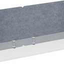 Desk Privacy Panel,2PCS L-Shaped Clamp-On Office Desk Divider,2-in-1 Adjustable Acoustic Desktop Partition Or Under Desk Modesty Panel,for Office,Home,Felt (Grey, 47.2" x 15.7")