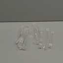 PEASUG 10 PCS Plastic Serving Tongs, Disposable Plastic Tongs, Clear Kitchen Small Serving Utensils for Serving for Party Food Buffet Appetizer Salad Catering Ice, 6.3 Inches