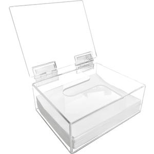 Earth Breeze Laundry Detergent Sheets Organizer - Clear Acrylic Dispenser with Lid for Laundry Room