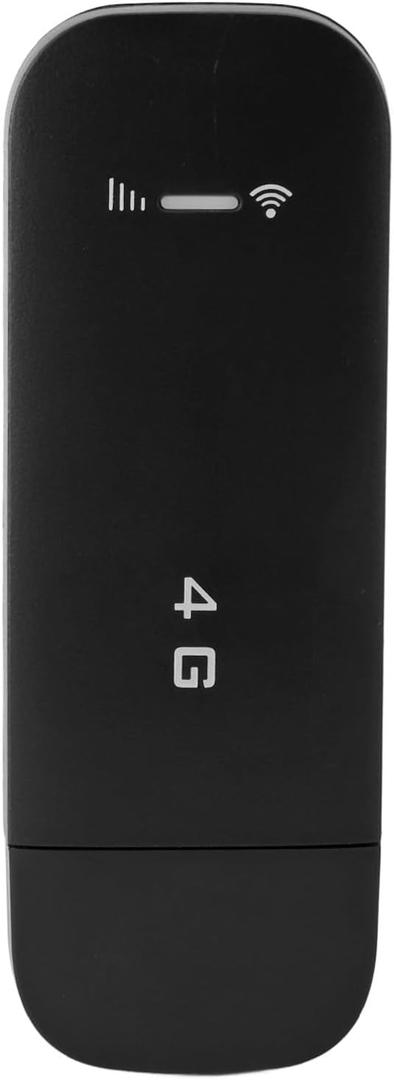 4G LTE USB 4G LTE USB Portable Router, Pocket Mobile Hotspot with SIM Card Slot, Travel Mini Wi Fi Hotspot, Support 10 Devices, WPA WPA2 Wi Fi Encryption (Black)