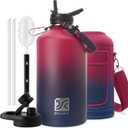 DYSANKY Gallon Insulated Water Bottle with Portable Carrier Bag for Outdoor