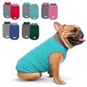 cyeollo 2 Pack Fleece Dog Sweater Stretchy Reflective , Teal & Grey XL and 2XL