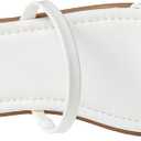 The Drop Women's Paris Square Toe Two Strap Flat Sandal (8.5, White)