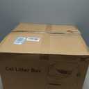 Automatic Litter Box Self Cleaning, Automatic Cat Litter Box for Multiple Cats with App Control, Open Top Self Cleaning Litter Box - Safety Protection, Easy Setup, Odor Control, Gray