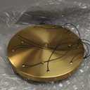 9-Light Modern Living Room Chandelier Gold Brass Finish Crystal Ceiling Pendant Lights LED Dimmable 54W 6000K Staircase Large Chandeliers for Entryway Lobby Foyer High Ceiling Chandeliers