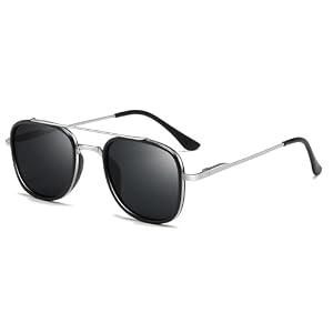 SUNGAIT Retro Small Aviator Sunglasses for Men Women Polarized UV400 Protection Driving Fashion