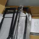 Furologee 44'' Tall Nightstand with Charging Station, Bedside Table with LED Lights, End Table with 3 Drawers and Storage Shelves, Night Stand with Pegboard for Bedroom, Black Oak