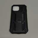 SOiOS for iPhone 13/14/15 Phone Case: for iPhone 16e Protective Cover with Built-in Kickstand | Heavy Duty Military Grade Hard Protection Shock Proof | Durable Dual-Layer Design Black