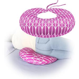 AOSSA BBL Sleeping Pillow After Surgery, Booty Butt Pillow for Sitting, Brazilian Butt Lift Support Cushion, BBL Chair Bed Post Surgery Supplies Recovery Foam, Donut Lifting Seat Cushion (Pink)