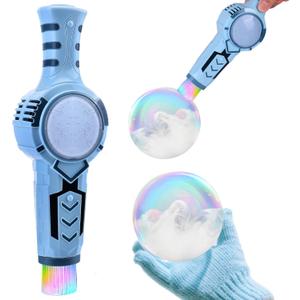 Colorful Bubble Machine with Smoke for Kids (1pcs Blue)