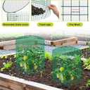 succulentlovers 6 Packs 13"x 16" Wire Plant Protector from Animals, Plant Protector Cages with Detachable Covers & Zip Ties & Stakes, Chicken Wire Plant Covers for Flower and Vegetables Protection