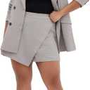 City Chic Women's Plus Size Skort - Hailey Check