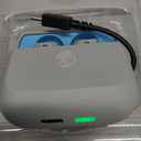 Skullcandy Mod Wireless Earbuds, Bluetooth Headphones, Up to 32 Hours Battery, Noise Isolating Fit, Sweat and Water Resistant, Microphone for iPhone Android - Light Grey/Blue