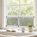 Expandable Window Screen, Adjustable Window Screen (18" H x 25" - 49" W), 1 Pack【18" H x 25" - 49" W】