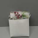 WILLBOND 4 Pieces 9.5" Mini Christmas Wreaths for Kitchen Cabinet Small Christmas Candle Rings Red Berries Wreath Pillar Candle Rings Xmas Hanging Garlands for Front Door Fireplace Window Decor