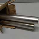 Heavy Duty Curtain Rods,1 1/4" Large Diameter Premium Nonadjustable Curtain Rod,96in/8ft Custom Window Treatment Rods with Durable Aluminum Brackets and End Caps,Brushed Nickel Finish