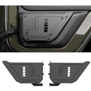 Metal Rear Door Pocket Storage Box for 2009-2018 Jeep Wrangler JK JKU, Accessories Car Door Organizer Storage Large Capacity,2PCS