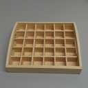 MIAO YUAN Wooden Essential Oil Bottle Storage Box, Multi-compartment Essential Oil Display Box, 30 Compartment Removable Large Capacity Organizer