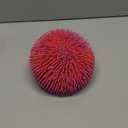 ArtCreativity Tie Dye Puffer Ball with Hanging Loop, Spiky Stress Relief Balls, 7 Inch Squeeze Fidget Toys for Kids, Calming Sensory Balls for Autistic Children, Party Favor (Red & Purple)