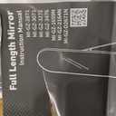 59"x16" Arched Full Length Mirror, Full Body Mirror with Leaning or Standing, Floor Standing Aluminum Frame for Bedroom, Livingroom, Cloakroom, Black