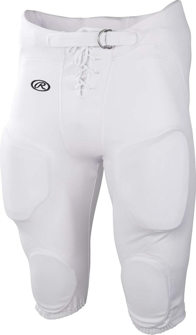 Rawlings Boys Fppi Lightweight Football Pants | Integrated Pads | Practice/Game Use | Youth Sizes | Multiple Colors (XX-Large, White)