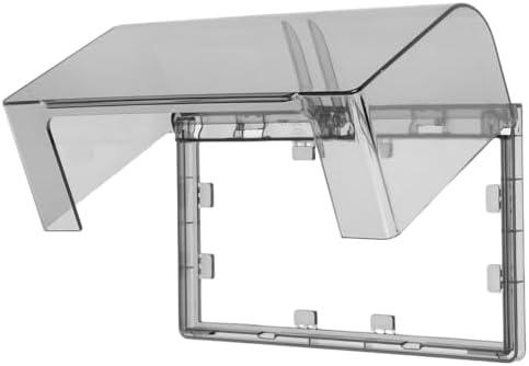 Outdoors Outlet Cover Weatherproof: Electric Outlet Cover for Outdoor Receptacle, Weatherproof, Vertical/Horizontal Auto-Closing Lid (Black)