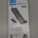 Belkin 12-Outlet Surge Protector Power Strip w/ 12 AC Outlets & 8ft Flat Plug, UL-Listed Heavy-Duty Extension Cord for Home, Office, Travel, Computer, Laptop, Charger - 3,940 Joules of Protection