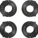 AZSSMUK 3/4" Shaft Collar Double Split Clamp-on Carbon Steel with Set Screw 4-packed