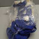 Amylove 24 Pcs Mini Tote Bag Sublimation Blank Canvas Tote Bags Reusable for Grocery Shopping, DIY, Easter Party Favor Gift Bags (8.5 x 8 Inch,White with Blue Handle)