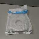 Phone Cable 100 Feet Long Telephone Line Cord with RJ11 6P4C Connectors for Landline Phone, Fax Machine and Modem, for Both in-Wall and Out-Wall Using, White, AV04221