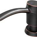 SAMODRA Kitchen Sink Soap Dispenser,Lotion Dispenser,ABS Dispenser Built-in Pump Oil Rubbed Bronze Head with 11 oz PET Bottle, Refill from Top