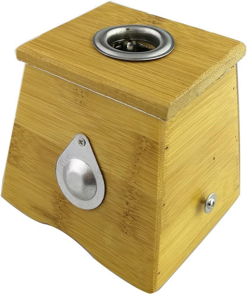 Winterworm Bamboo One Hole Healing Box for Moxa Moxibustion Medicine Therapy