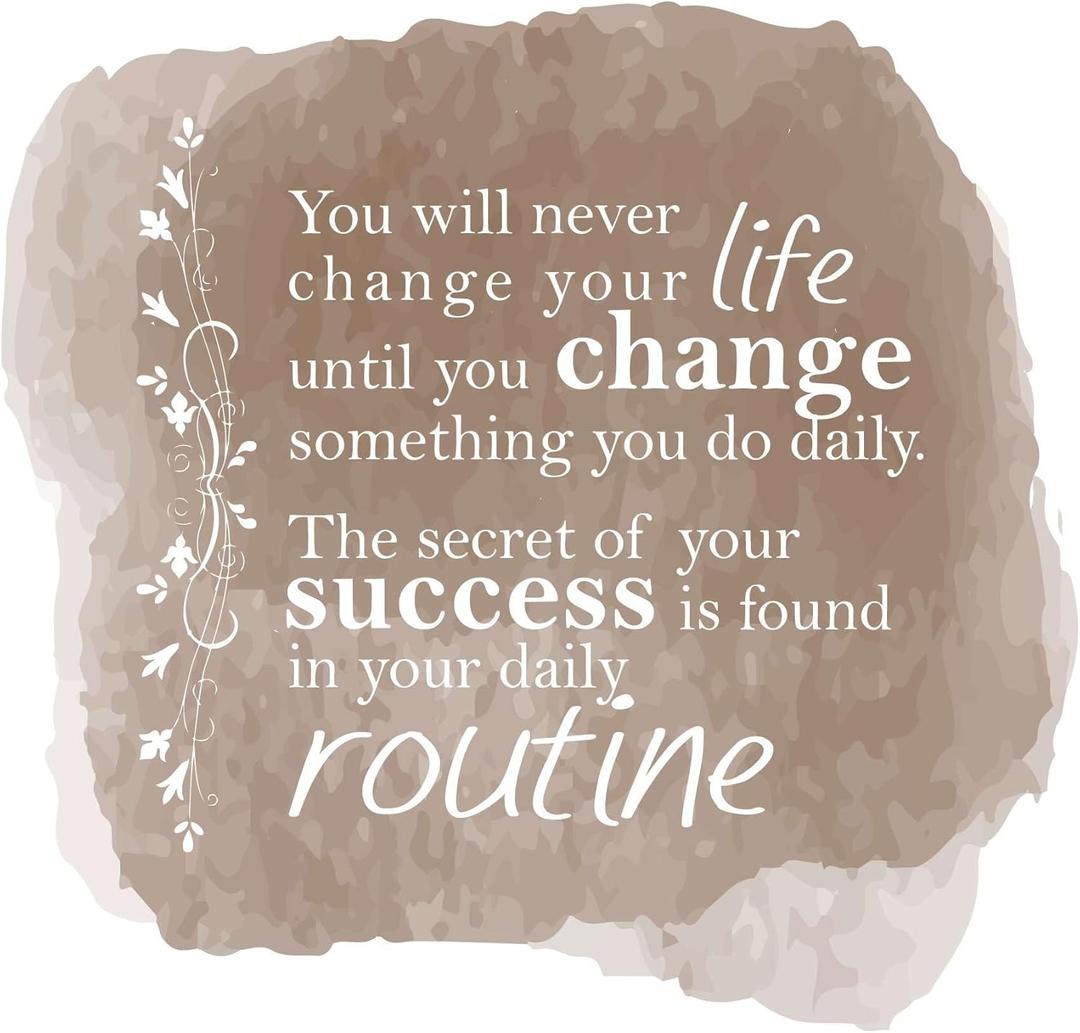 Family Change Something You Do Daily Lovely Quote Wall Decal Decoration Life Quotes Bedroom Office Wall Dcor Life Quotes Lasts Years and Easily Removable - Size: 40 in(W) x 40 in(H)