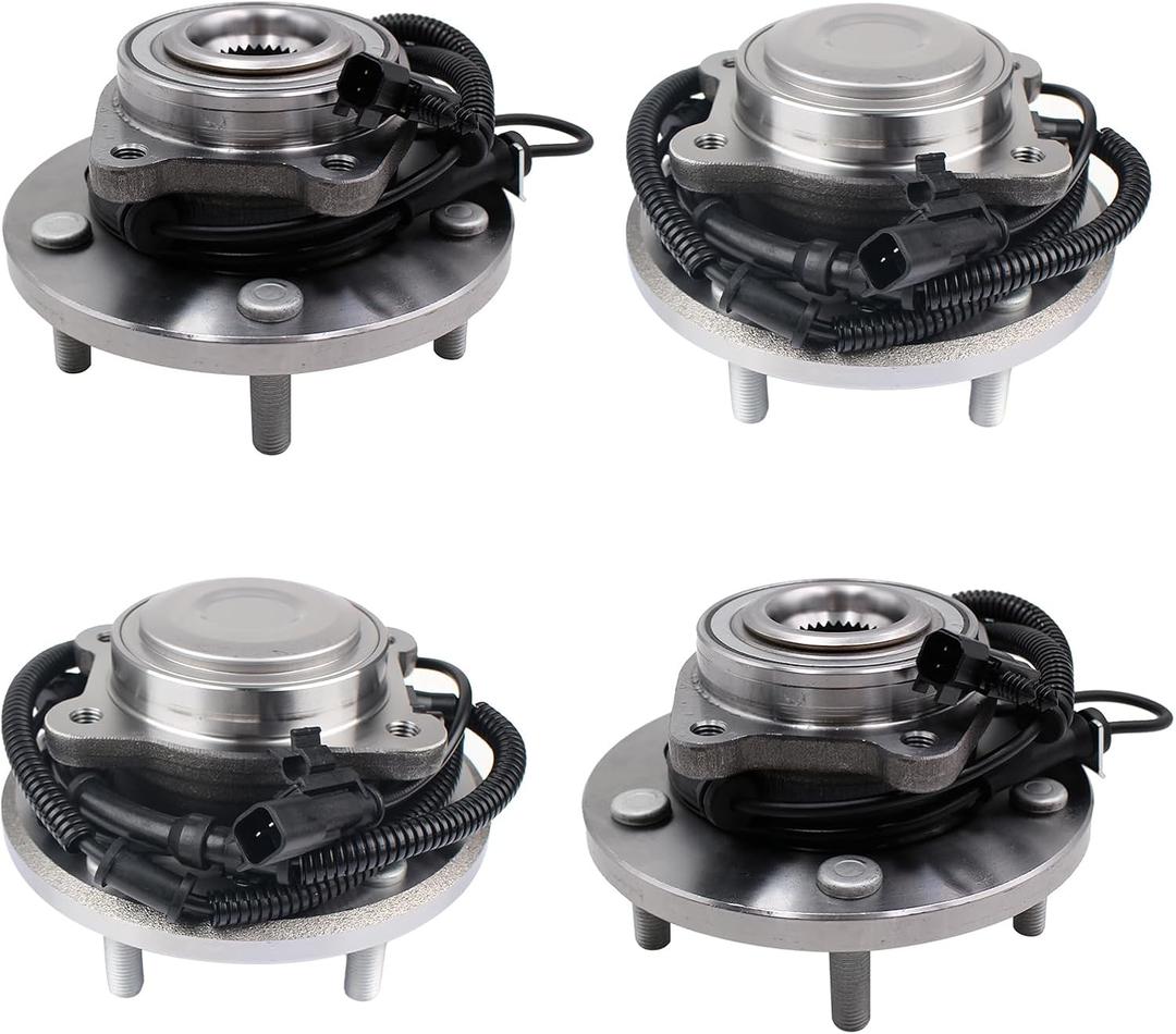 PAROD 4pcs 513273 512493 Front&Rear Wheel Hub and Bearing Assembly Fit for Chrysler Town&Country, Dodge Grand Caravan 2012-2016, Ram C/V 2012-2015, VW Routan 2012-2013,w/ABS