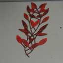 Zhengmy 2 Pieces Metal Tree Leaf Wall Decor Vine Olive Branch Leaf Wall Art Living Room, Hallway Wall Decor Outdoor Decoration(Autumn Color)