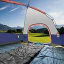CAMPROS CP Camping Tent 2-4 Person, Waterproof Windproof Double Layer Dome Tent, Easy Setup with Large Mesh Windows & Wide Door for Outdoor Camping Backyard