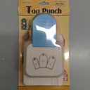 Lewtemi 3 in 1 Craft Tag Punch Gift Paper Punch Small Hole Punch for Tag Scrapbooking Supplies 1.5/2/ 2.5 Inches Craft Puncher with Rope for Paper Crafting Scrapbooking Cards DIY Arts(Round Style)