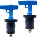Drain Plug Expansion Rubber Stainless Steel Scupper Plugs 1-1/2" to 1-3/4"-Pool Winterizing Plug, Return Pipe Marine Boat Deck Drainage Plug, Hull Livewell and Bailer Plugs, 2PCS (1-1/2"~1-3/4"(38.6~47mm)*2)