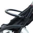 Adjustable Angle Baby Stroller Bumper Bar, Armrest, Handle, Crossbar Accessories Just for BBZ YOYO/YOYO2 with Smooth Leather Cover
